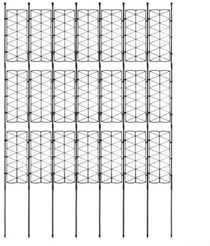 Yuanpgky Marco de enrejado de plástico y metal con material de polipropileno para plantas de jardín, estructura de soporte plegable para tomates, pepinos y vides, uso en interiores y exteriores (G)