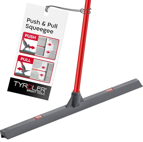 Tyroler tryck och drag våtrum golv skrapa kraftig | 60 cm huvud