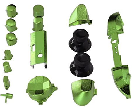 Xiuganpo Ensemble de Boutons de Contrôleur de Jeu Complet et Confortable, Poignées de Galvanoplastie, Accessoires pour Series X, Bouton de Remplacement de Haute qualité pour Poignée de Jeu Series