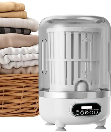 Appareil de blanchisserie compact - Nettoyeur à ultrasons | Laveuse pliable de petite capacité, purificateur de vêtements économe en énergie pour appartement, hôtel, camping-car, cabine