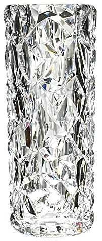 Bruchsichere Kunststoff vase für Heimdekoration, verdickte, schwere, kristallklare Form wie Glas, groß für Hochzeit, Party, 29,8 cm x 11,4 cm