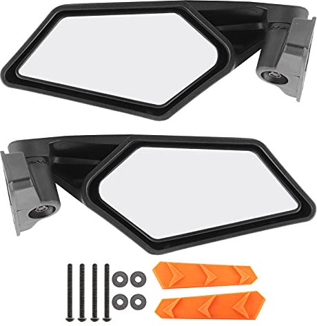 Maverick X3 Rückspiegel Seitenspiegel 2017-2020 | Austauschspiegel mit verstellbarem Kugelgelenk | Hochwertiger PP-Schwarz + Glas | UTV Zubehör