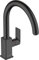 hansgrohe Vernis Shape M35 - Küchenarmatur, 1 Stahlart, Wasserhahn Küche mit Auslaufhöhe 210 mm, Mischbatterie Küche 360° schwenkbar, Mattschwarz