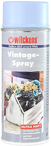 Wilckens Spray vintage 400 ml Shabby Chic Rétro Peinture effet craie Mat Boîte de spa (Provence (bleu))