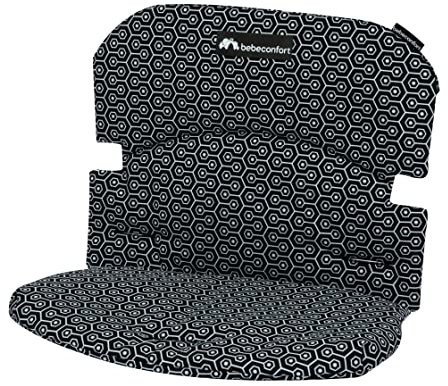 Bebeconfort Original Sitzkissen, passend für Bébé Confort Timba Hochstuhl, gemütliche Sitz-Auflage, schnelle & einfache Befestigung, maschinenwaschbar bei 30°C, bietet Extra viel Komfort, Geometric