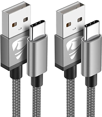 USB C Charger Cable 3M 2Pack Type C Charger Fast Charging 3A Lead Nylon Braided for Samsung Galaxy S22 S21 S20 S10 S9 S8 A12 A20e A21s A40 A51 A70,Huawei P30 P20,Google Pixel,Xiaomi,Sony Xperia,Switch