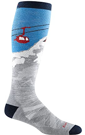 Darn Tough Heady Yeti OTC Midweight with Cushion - Men's Gray Large