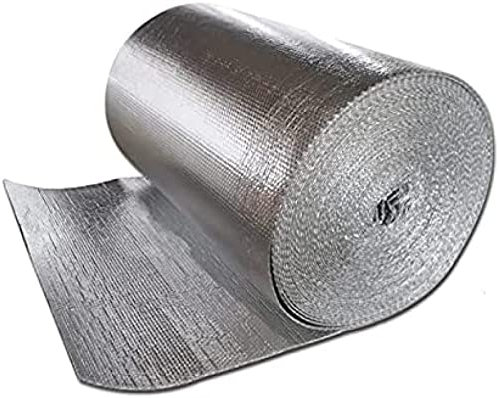 Pealihuy Rouleau Isolant Réfléchissant, Feuille Isolante pour Fenêtres, Panneau Isolant Réfléchissant, pour Portes De Garage, Sols, Murs Et Bricolage