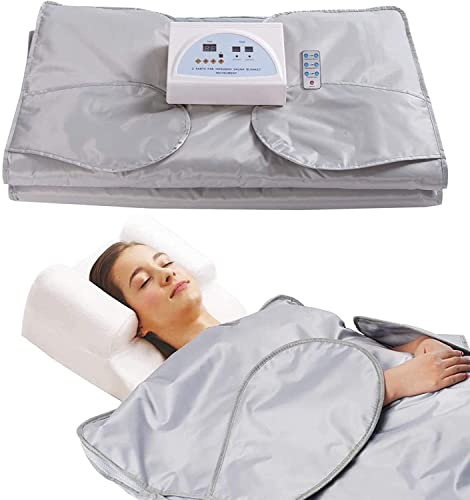 Manta de sauna infrarroja portátil, manta de sauna Oxford para pérdida de peso y desintoxicación con control remoto, moldeador corporal para pérdida de peso para salón de belleza, spa y uso doméstico
