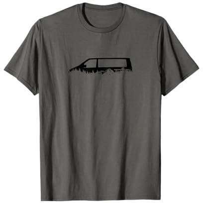 4x4 Offroad Camping T6 Außensilhouette Natur Camping 4wd T-Shirt