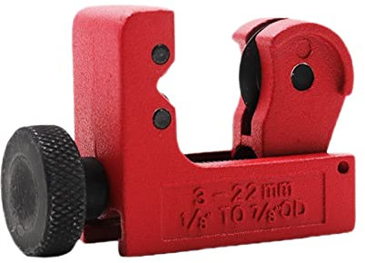 Pipe Cutter 3-22mm (1/8inch-7/8inch) Mini Tube Cutter Heavy Duty Rigid Tubing Cutter for Stainless Steal Tubing, Metal, Plastic, Brass