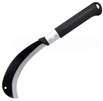 FINPAN Newest Japanischer Unkraut Sichel Manganstahlklinge Halbmondförmige Sichel 200mm No.2212
