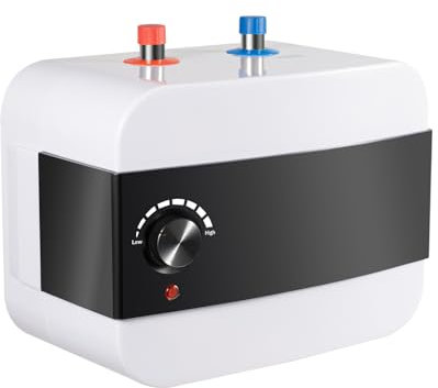 Begoniape Durchlauferhitzer, 6L 65°C Nach oben Elektronischer Warmwasserbereiter, 1500W ABS-Material Wasserdicht Durchlauferhitzer Dusche