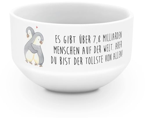 Mr. & Mrs. Panda Müsli Schüssel Pinguine Kuscheln - Geschenk, bunte Müslischale, Suppenschüssel, Jahrestag, für Freundin, reisschale, Partner, Valentinstag, salatschälchen, Obstschale, Frauen