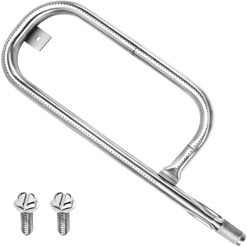 GGC 60040 Grillbrennerrohr für Weber Q100 Q1000 Q120 Q1200, Baby Q, 17 Zoll Ersatzteile für Weber 386001 386002 516002 516001 50060001 51060001 Brennerrohr aus Edelstahl für Weber 69957/41657