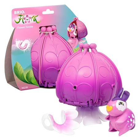 BRIO Flora - 36218 Heathers Blumenhaus | Spielset für fantasievollen Spielspaß für Mädchen und Jungen ab 3 Jahren - wunderschönes Geschenk - kompatibel mit Eisenbahn