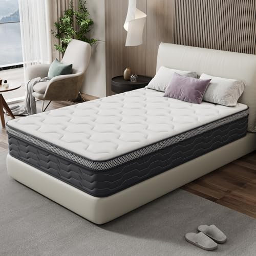 DEWINNER Matratze 90x200cm, 27 cm hoch Taschenfederkernmatratze, perfekte Unterstützung, Öko-Tex Zertifiziert, 7-Zonen Federkernmatratze