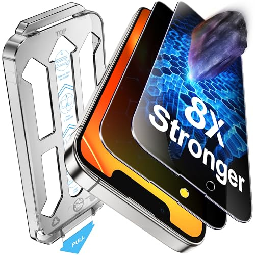 Tentoki 2 Stück für iPhone 13 Pro Max / 14 Plus Panzerglas Sichtschutz Glas | 25° Anti-Spy Schutzfolie, Unterstützt Face ID, 8X Stärker Panzerfolie, 9H Härte, Blasenfreie, Auto Dust-Elimination, 6,7 Zoll