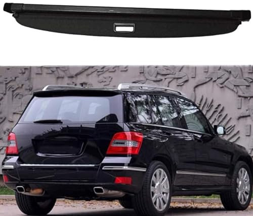 DJWISLQSA Einziehbarer Auto Laderaumabdeckung für Mercedes Benz Glk-Class Glk350 Glk300 2008-2015, Kofferraumabdeckung Rollo Schutz Cargo Cover