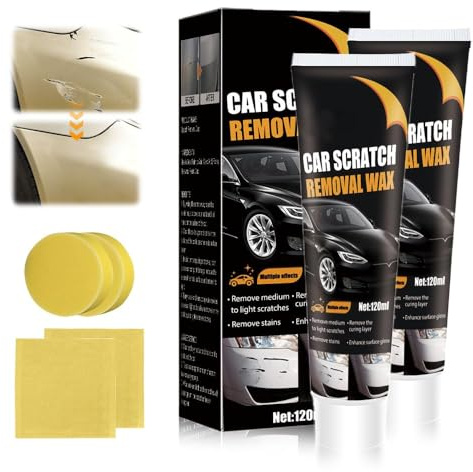Entferner für Autos,Blitzentferner für Fahrzeuge, Autolack Reparatur Polieren Paste, Kratzer Reparatur Wachs für Auto, Kratzer, Wiederherstellung des Glanzes des Autolacks (2)