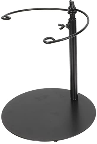 HOMSFOU Soporte para Ramos de Flores de Hierro Negro Base Estable y Altura Ajustable Adecuado para Floristerías y Arreglos Personalizados