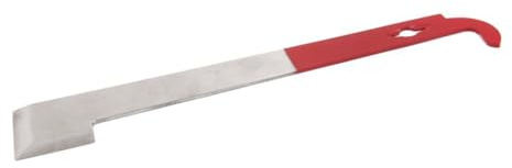 Levemolo Edelstahl Bienenstockwerkzeug J-Haken Mit Aufhängeloch Imker Hebel Trimmstange Rot 26,5cm Stockmeißel Für Bienenzucht Und Honigraumöffnung