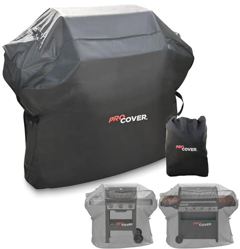 ProCover Premium Grillöverdrag – Vattentätt & Hållbart Skydd för Grill och Barbecue | Oxford 600D Tyg | Vindtätt | Professionell Kvalitet, Passar alla Märken (147x112x61cm)