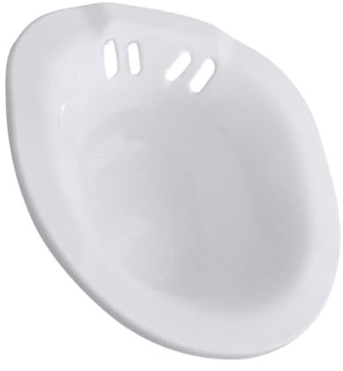 Yardenfun Sitzbad Kunststoff mit Überlaufschutz Ergonomische Sitzwanne für Toiletten Große Kapazität Hygienisches Sitzbad für Schwangere Wochenbettpflege Ältere Menschen und Hämorrhoiden