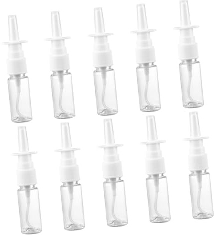 PACKOVE Lot de 10 Flacons Pulvérisateurs Portables 10Ml en PET et PP, Design Compact et Léger, pour Voyage et Usage Extérieur