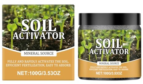 Activateur de sol source minérale | Engrais pour fleurs, fruits et légumes, accessoires naturels de jardin 100 g pour jardinage de fruits, fleurs, légumes, d'intérieur, croissance et Pr