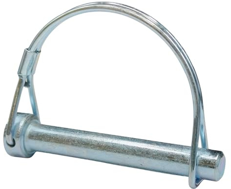 IBRIQO® Pasadores Centro Eje Para Maquinaria Agrícola y Remolques | Acero Elástico Galvanizado — Fijación De Tubos Y Varillas En Aperos — M6 · M8 · M10 | Herrajes y Bricolaje (M8 x 60 MM, 10, Unidad)