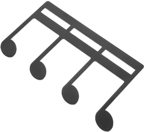 MAGICLULU Tragbarer Metall Notenclip für Musiknoten und Rezepte Seitenhalter zum Fixieren von Seiten Am Notenständer für Pianisten und Gitarristen