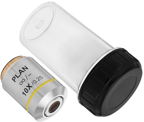 Angoily Microscopio Biologico Obiettivo Lente Correzione Colore per Immagini Accurate Alta Risoluzione per Analisi Precise Parte Lente Microscopio Biologico