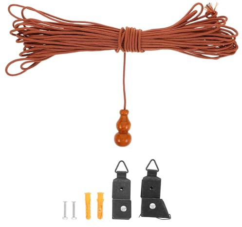 MAGICLULU Kit di Sollevamento Tende a Rullo Vintage Cordino Resistente Accessori Completi per Riparazione Tende di bambù e Sostituzione Corda Compatibile per Installazione Fai da Te su