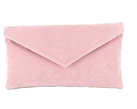 LONI Clutch/Shoulder Bag Faux Suede Handmade in The UK