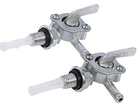 Yctze Lot de 2 Robinets de Réservoir D'essence pour Moto/quad | Moto ATV gaz Essence Vanne D'arrêt de Carburant Vanne de Générateur Petcock