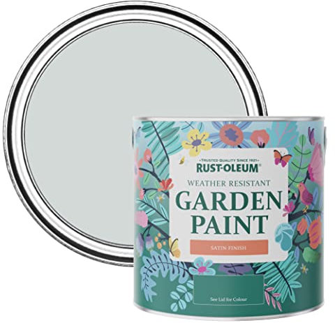 Rust-Oleum Grey Mould-Resistant Garden Paint In Satin Finish - Dove 2.5L