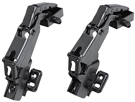 2 piezas 165 grados Bi-fold plegable aluminio embutir enmarcado puerta de vidrio bisagra armario níquel negro chapado cierre suave,FullCover