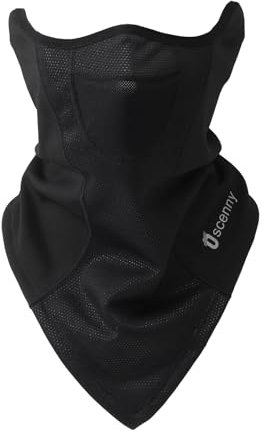 Oscenny Cache Cou,Coupe-Vent,Longueur réglable,Boucle d’Oreille Stable,Tour de Cou Moto pour Vélo Ski Moto Hiver Zone hautement Respirante pour Hommes Femmes Cagoule