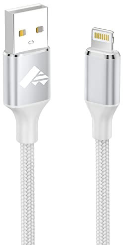 Aioneus iPhone Fast Charging Lightning Cable 3M - Extra Long Nylon Charging Lead for iPhone 14 13 12 11 Pro Max XS XR X 8 7 6 Plus 5, iPad