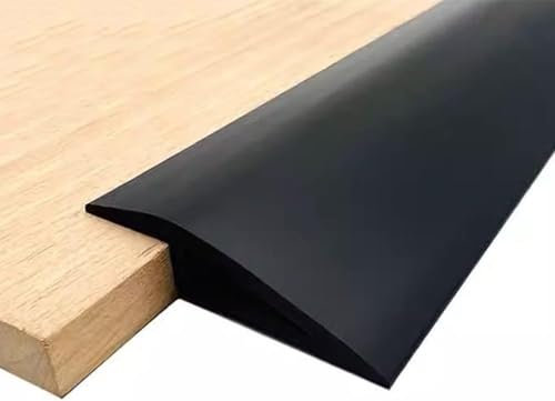 BLUEZY Tira De Umbral Perfil PVC 10-15mm, Tira de Umbral Suelo Madera Perfil De Transición De Suelo Tira De Transición De Laminado, Autoadhesiva Perfil De Unión para Umbral/Baldosas D,H15mm