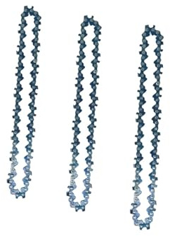Barre de scie électrique de 6 Pouces, 1/4 P, 36 nœuds, 18 Couteaux, Guide de scie à chaîne électrique de Remplacement, Mini chaînes de tronçonneuse en Acier, Outil de Jardin(Chain 3 pcs)