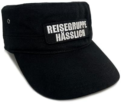 No Face No Name Military Cap Reisegruppe Hässlich in schwarz I Unisex frei einstellbar I bestickter Patch I Army Basecap Snapback Kappe Mütze
