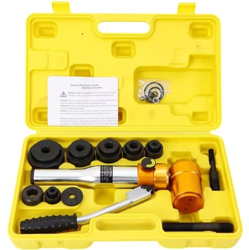 Mit 6 Stanzform Hydraulische Blechlocher Lochstanze Stanzlocher Blechstanze Punch Lochschneider Handhydraulik Locheisen Satz Werkzeug Hydraulisches Plattenstanzwerkzeug Tragbarer Hydraulischer