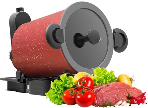 Macchina Da Cucina Intelligente, Riscaldamento Rotante 360°, Padella Antiaderente, Cuocitore Per Saltare Automatico, Compatto E Portatile Per Uso Interno Ed Esterno