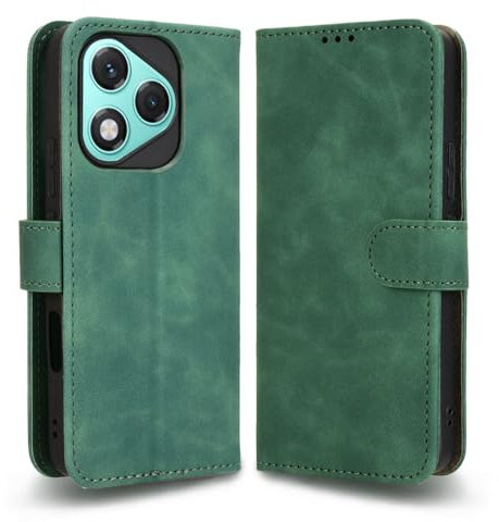HAOYE Funda para Huawei Honor 400 Lite 5G, Funda Tapa Libro Movil Carcasa PU Cuero Case Cover con [Protección Completa] [Ranura Tarjeta][Función Soporte], Verde