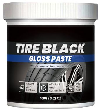 KOAHDE Car Tire Coating Wax,Tire Maintenance And Coating Paste,Tyre Protective Coating Restorer,Tire Blackening and Brightening Hydrophobic,Car Tire Refurbishment,Waterproof Tire Cleaner Cream