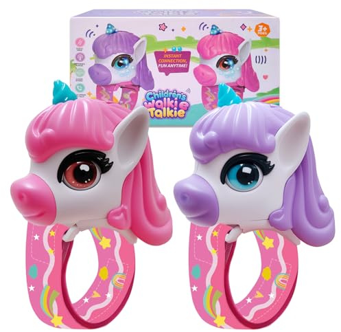 Suprbee Walkie Talkie Bambini, Walkie-Talkie Giochi Ragazze 3 4 5 6 7 8 9 10 Anni, Regalo Bimbo 3-12 Anni Maschio, per Avventure all'aperto, Campeggio, Halloween, Natale, Regali di Compleanno