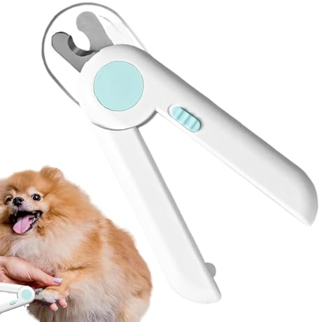 Yonuaret Cortador de garras de gatos | Rectificadora de garras con luz - Herramienta de lijado para animales pequeños, pájaros, , corte de garras para mascotas, uso doméstico