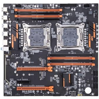 Placa Base X99 8D4 LGA 2011-3 XEON con Soporte for CPU Dual XEON E5 2640 2667 2666 2680 2696 V3 V4 Memoria DDR4 RECC M.2 NVME